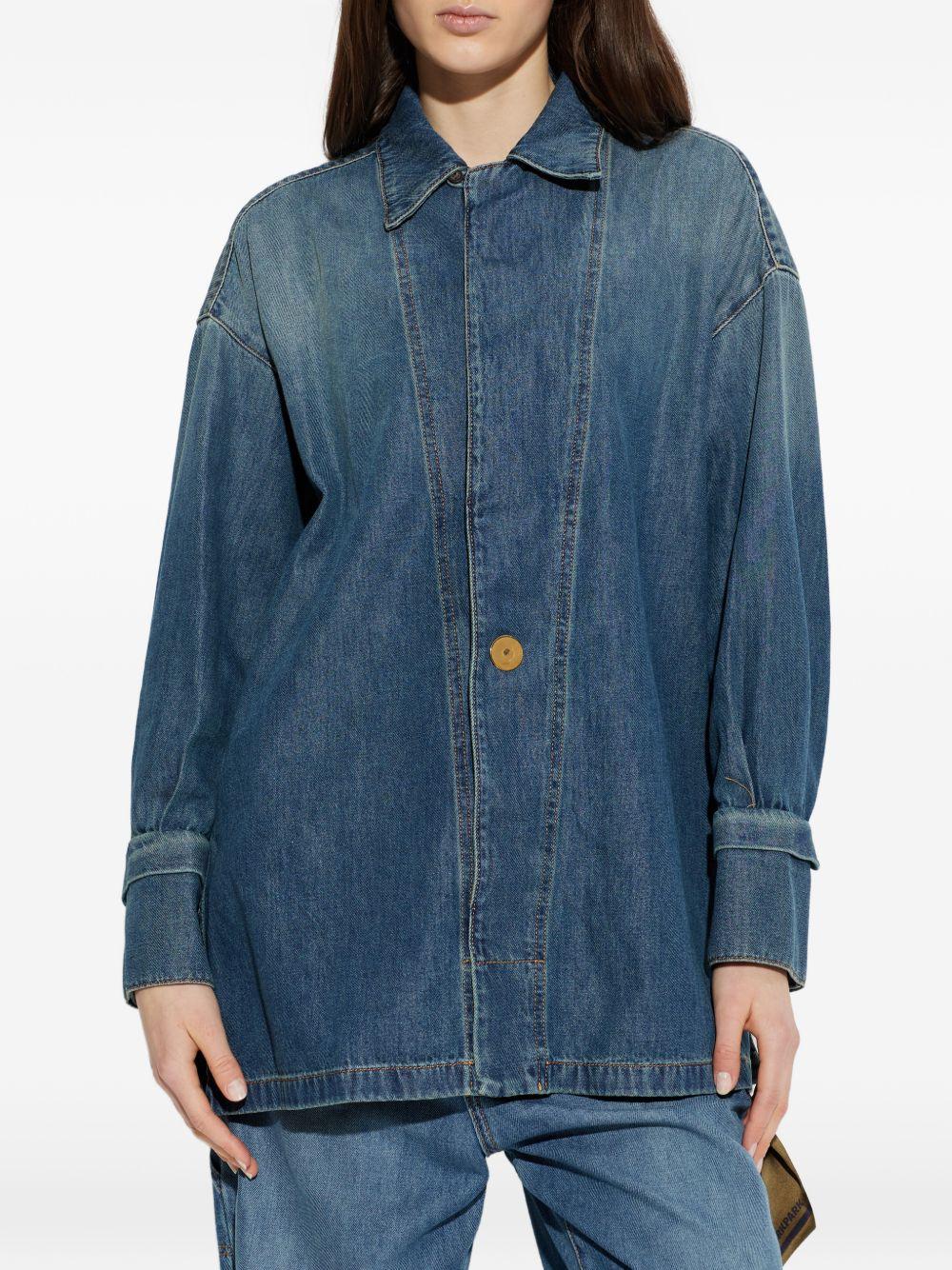 DARKPARK Camicia Jodie in cotone denim blu 