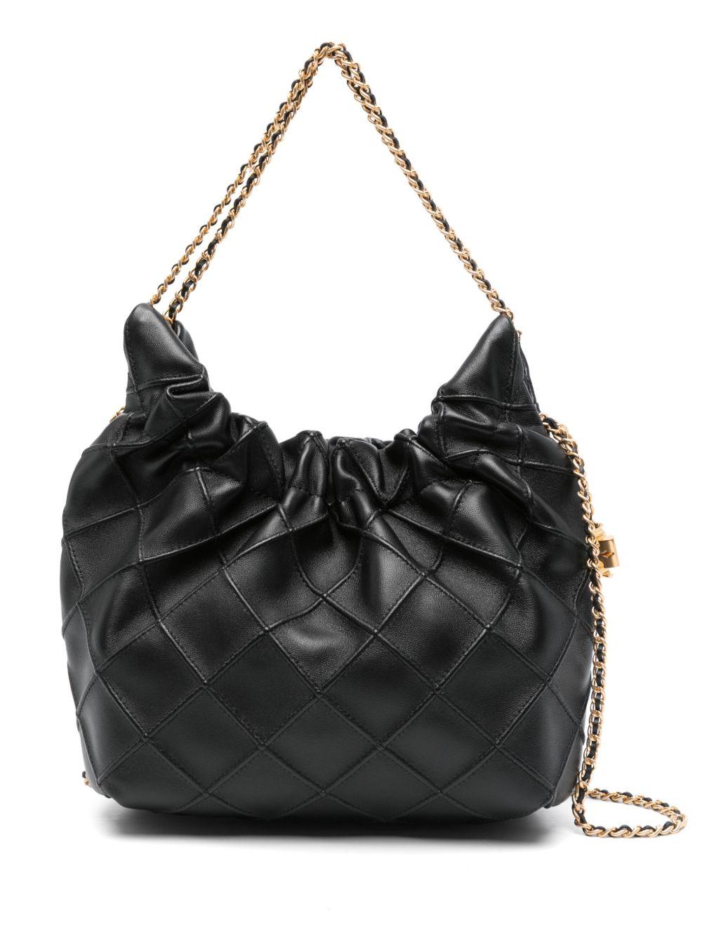TORY BURCH Borsa a tracolla Fleming Mini Hobo nera 