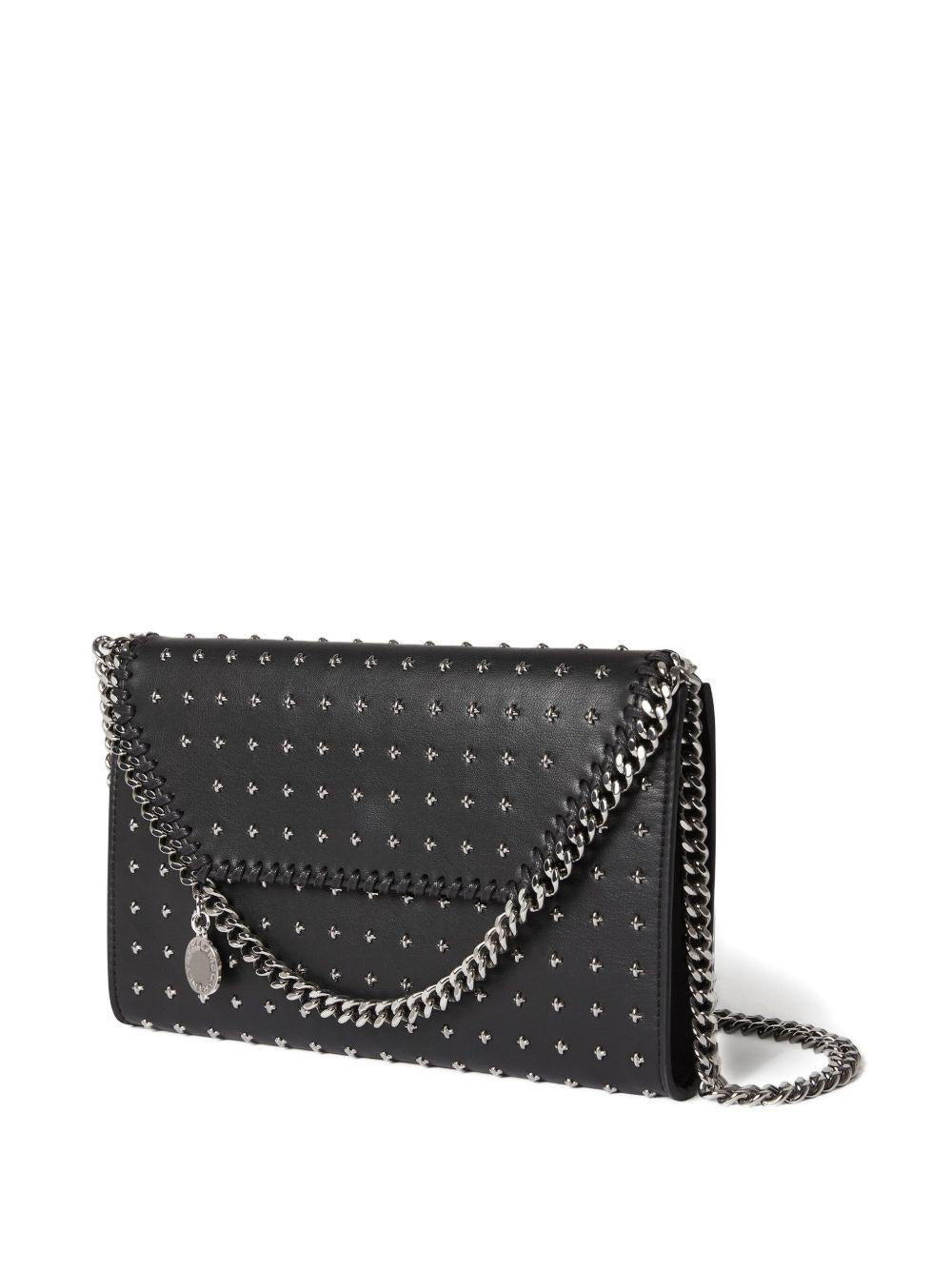 STELLA MCCARTNEY Borsa a tracolla 'Falabella Star' nera con borchie 