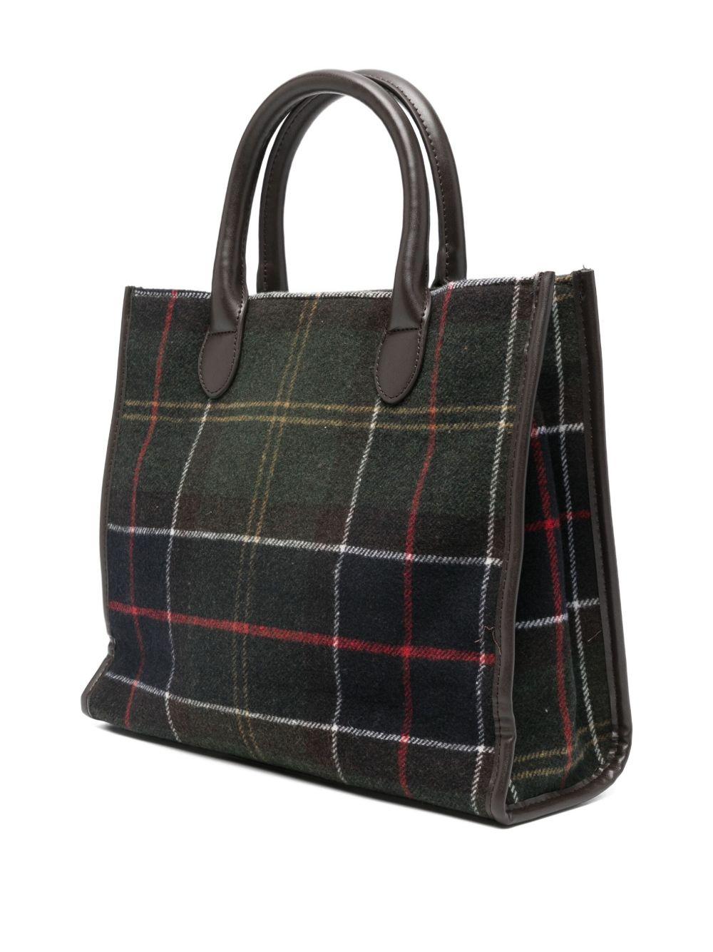 BARBOUR Borsa tote tartan'Barrhill' 