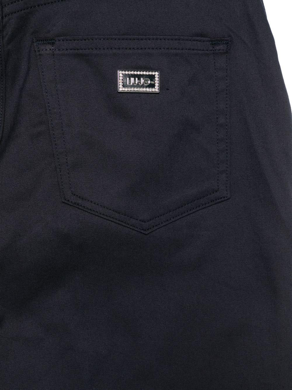 LIUJO Pantaloni blu a gamba dritta 