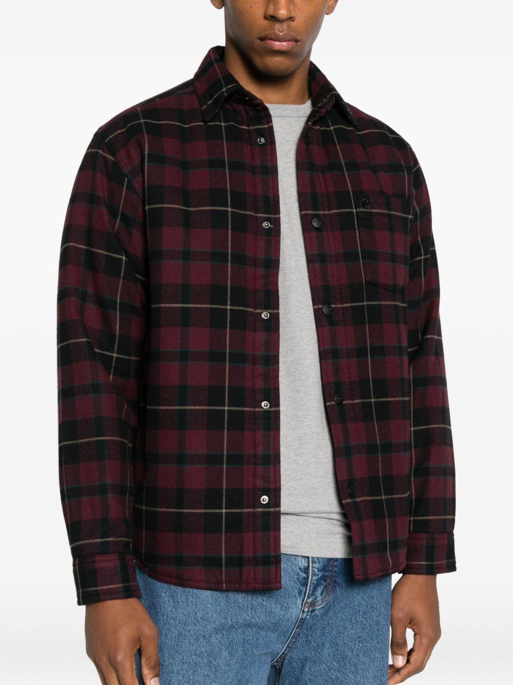 CARHARTT WIP Camicia a quadri rosso scuro da uomo 