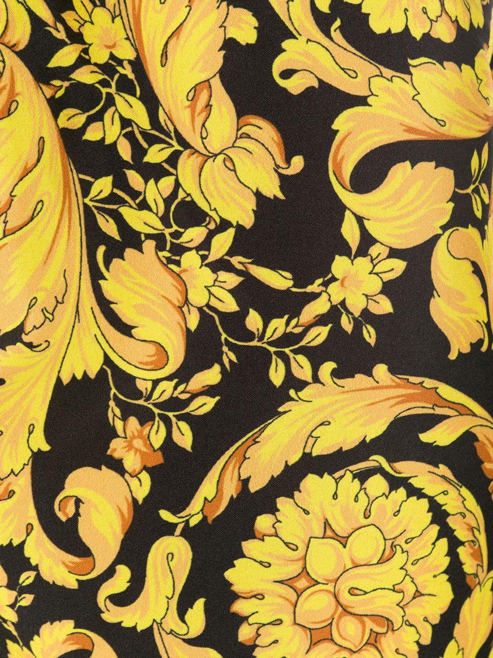 VERSACE Costume da bagno nero Barocco 