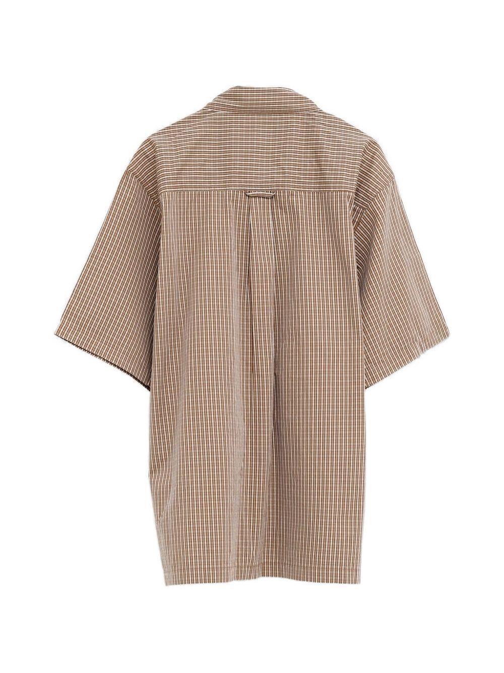 CARHARTT WIP Camicia a maniche corte in cotone a quadretti 