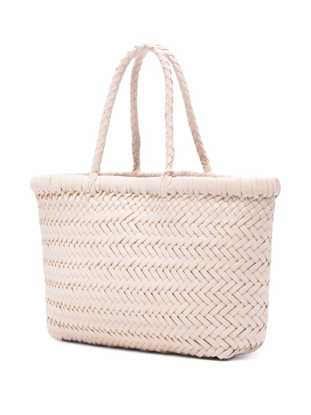 DRAGON DIFFUSION Borsa 'Mini Flat' avorio 