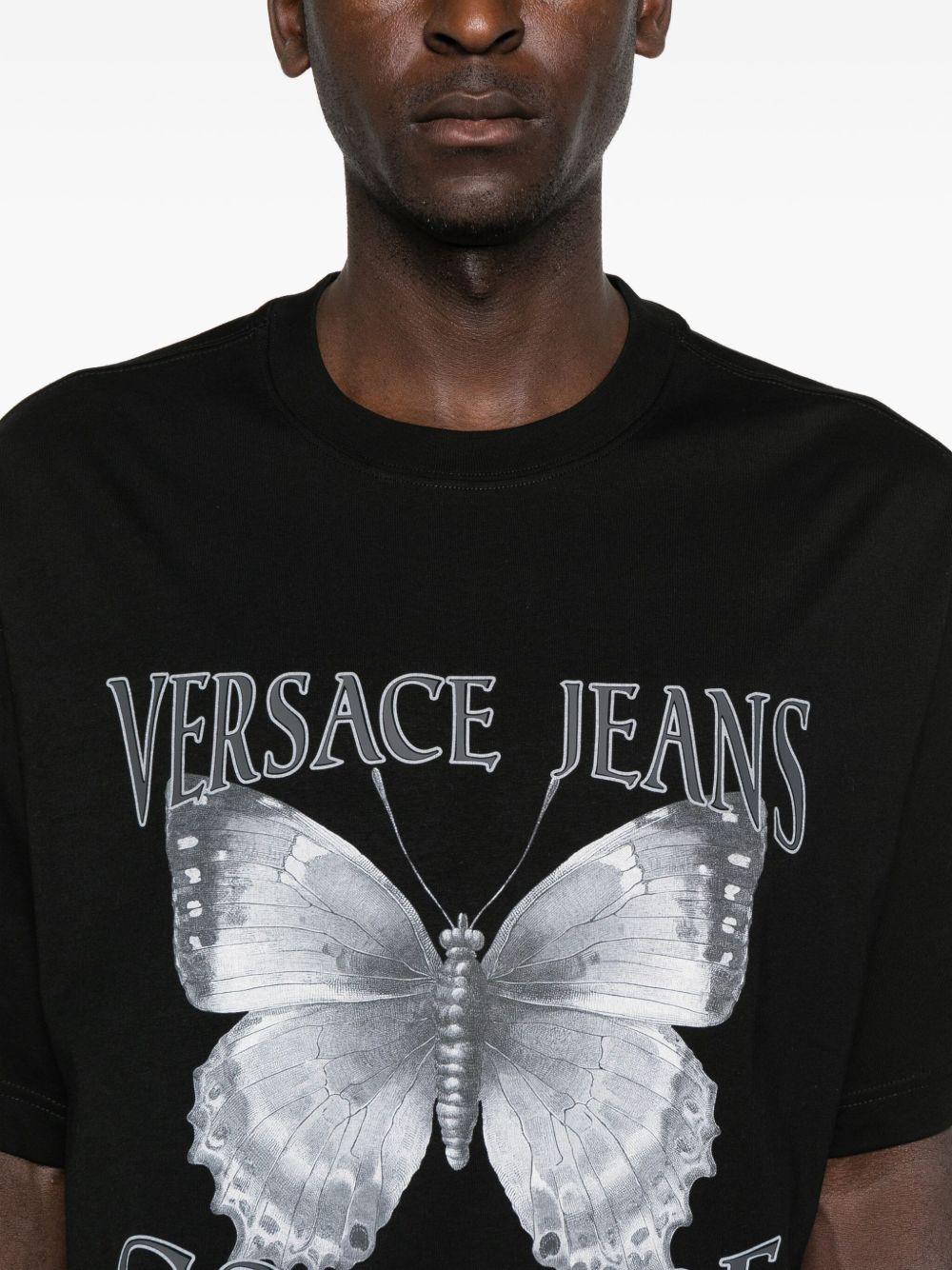 VERSACE JEANS COUTURE T-shirt girocollo con stampa 