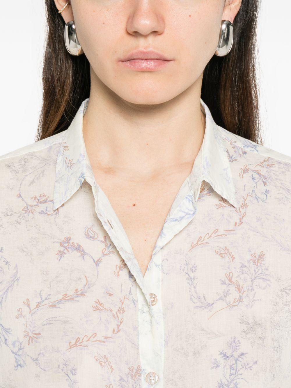 FORTE FORTE Camicia in cotone fantasia 