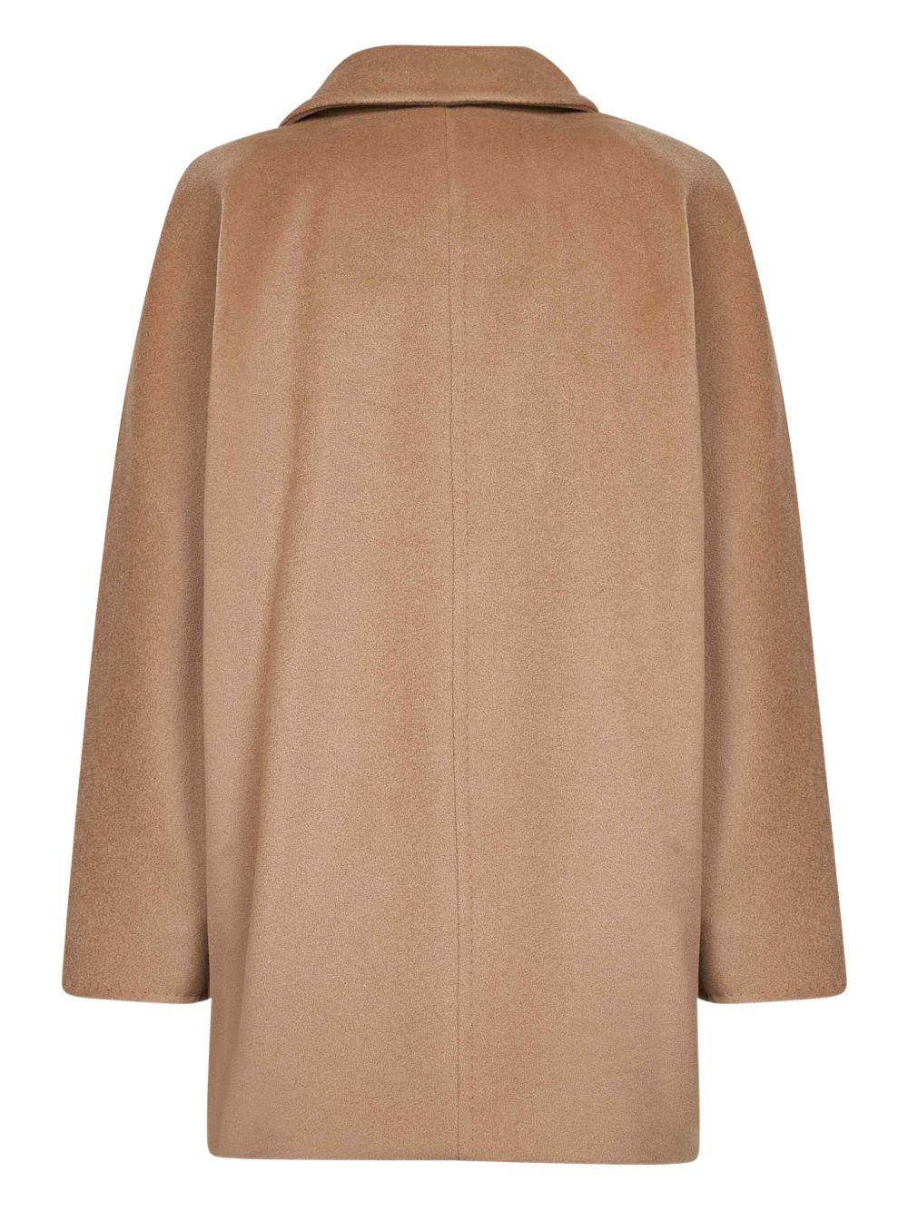 MAX MARA Cappotto doppiopetto corto '101801'  in beaver di lana 