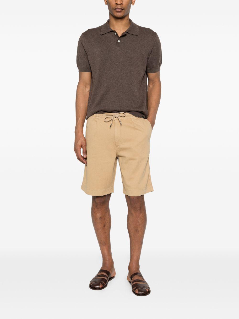 WOOLRICH Shorts in lino misto cotone color cammello 