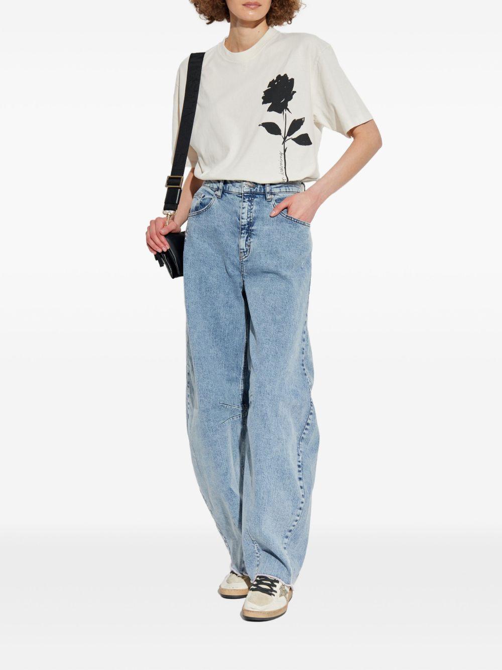GOLDEN GOOSE T-shirt girocollo con stampa 