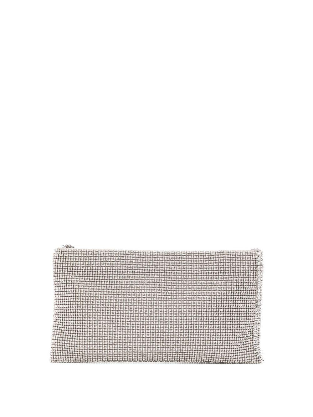 BENEDETTA BRUZZICHES Pochette a tracolla 'Your best friend' argento 