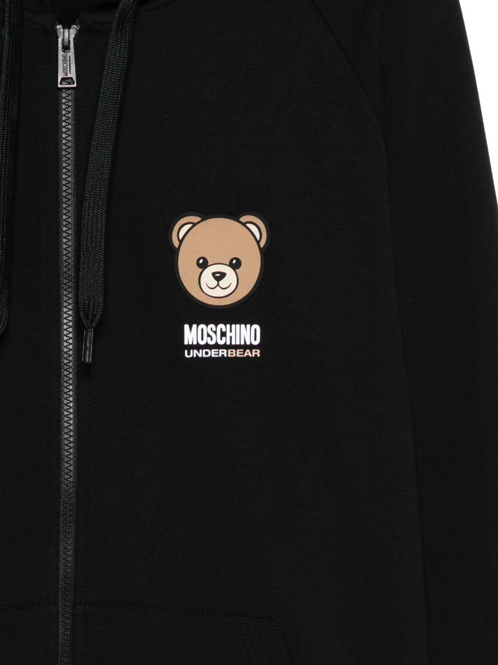 MOSCHINO UNDERWEAR Felpa con cappuccio Teddy Bear 