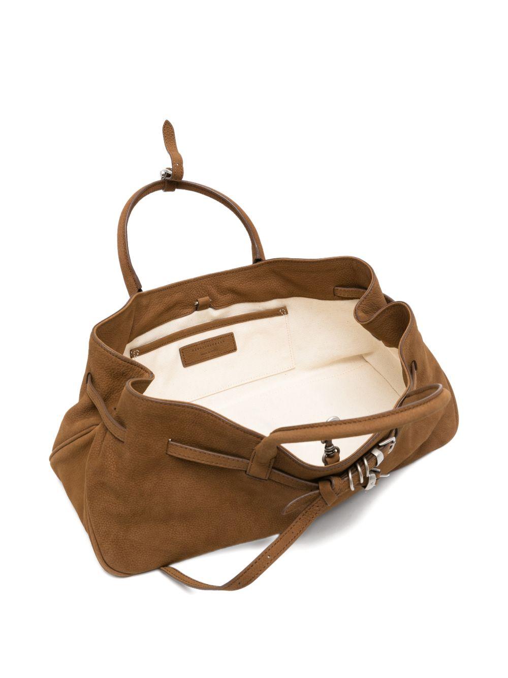 MARGESHERWOOD Borsa in suede Grandma Used Bag con logo 