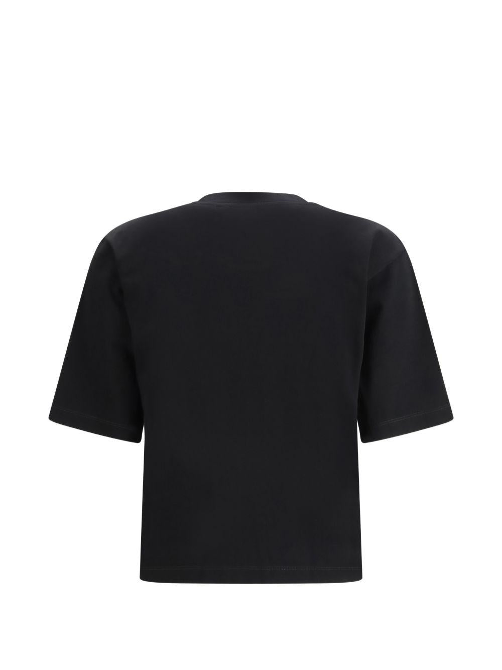 OFF WHITE T-shirt nera con grafica sul petto 