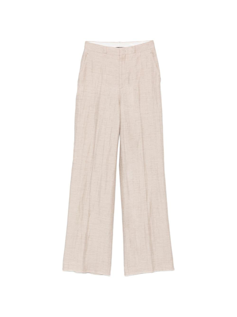 TAGLIATORE Pantaloni di lino casual Adima color beige chiaro 