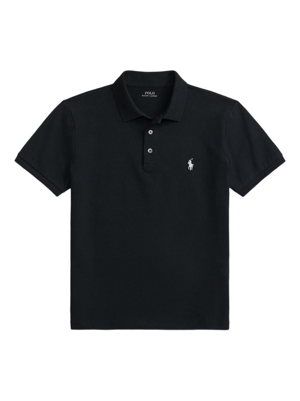POLO RALPH LAUREN Polo nero con logo 