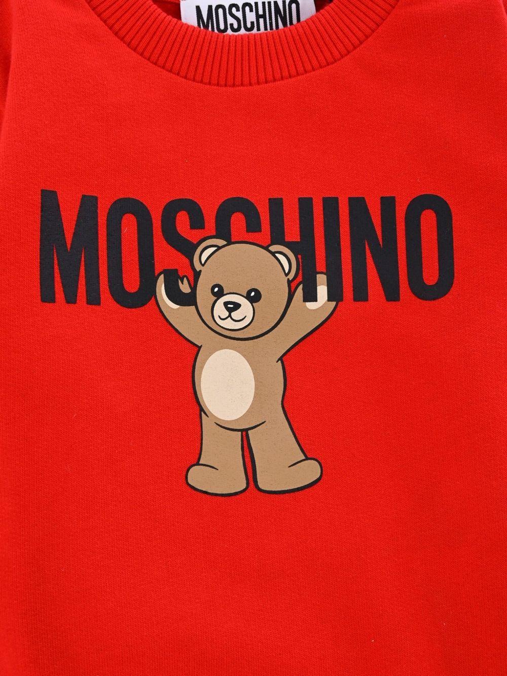 MOSCHINO Felpa girocollo con stampa 