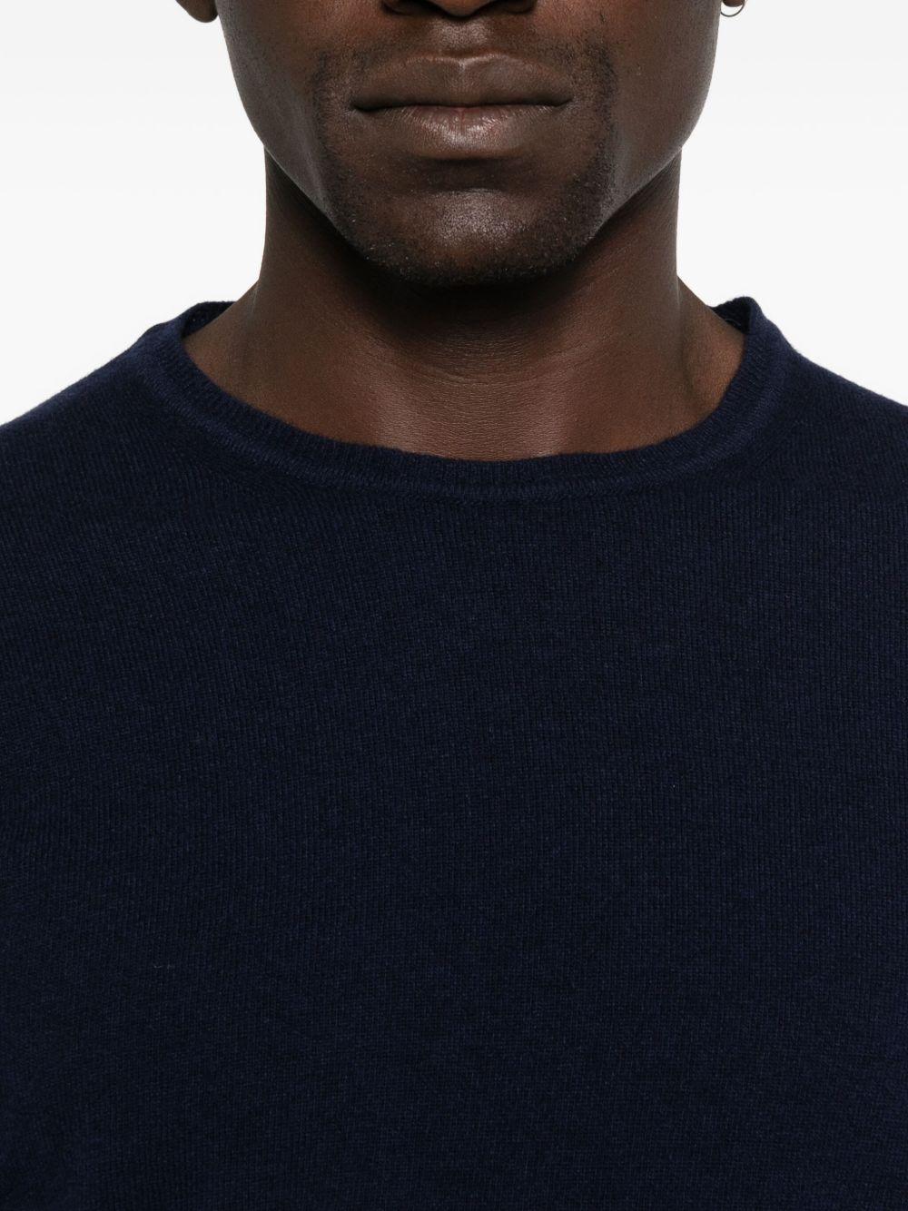 DANIELE FIESOLI Maglia blu navy girocollo 