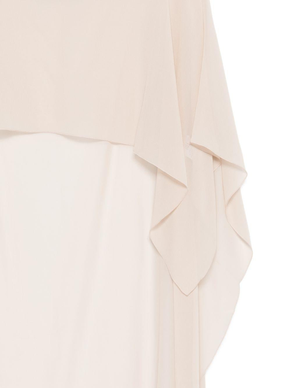 D EXTERIOR Sciarpa foulard coprispalle beige chiaro semitrasparente 