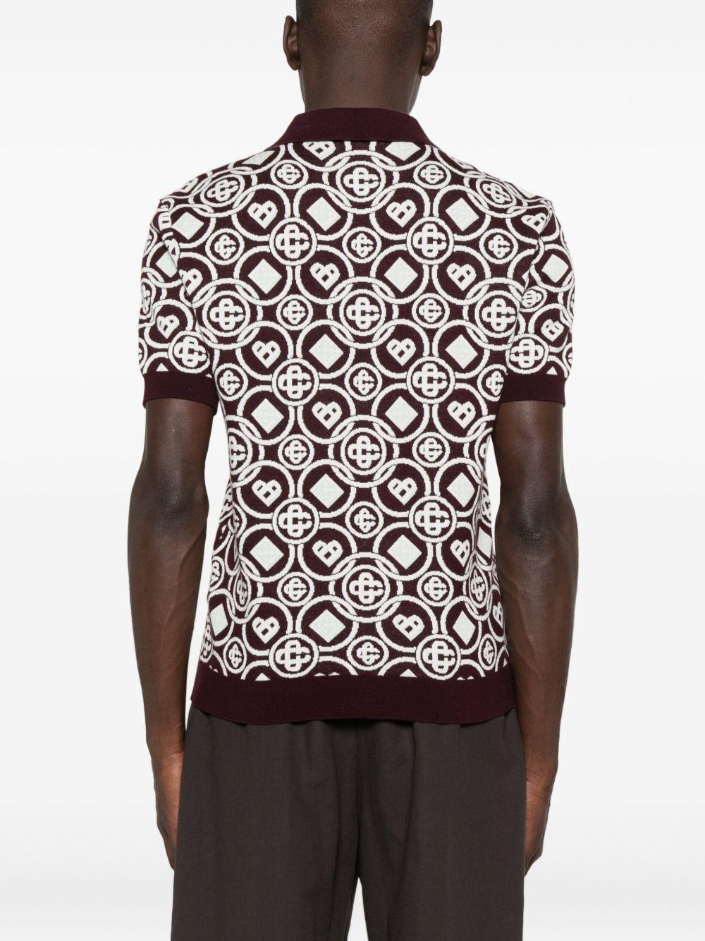 CASABLANCA Polo con monogram 