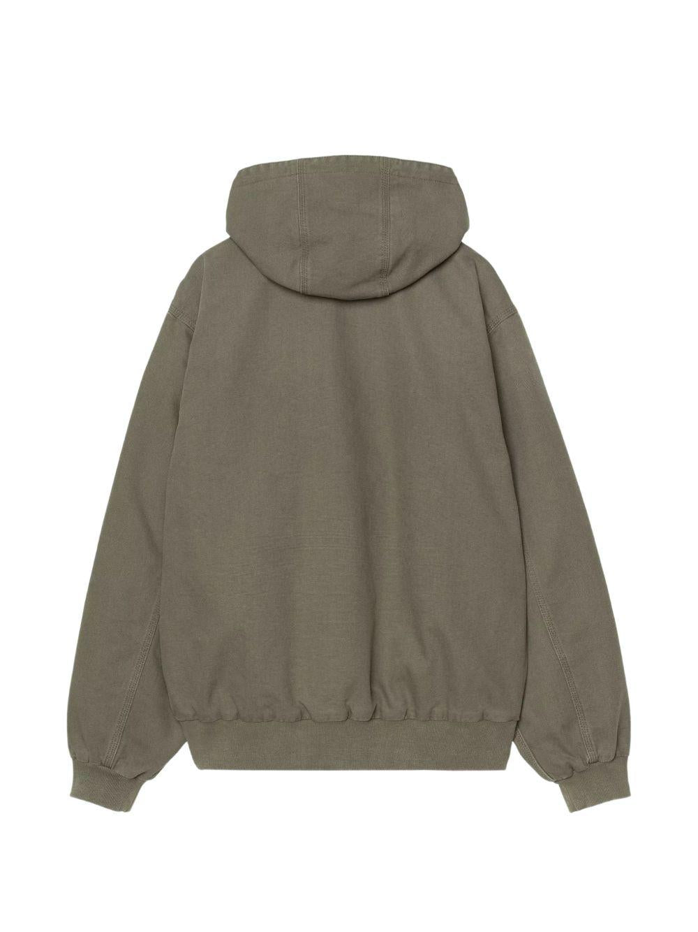 CARHARTT WIP Giacca verde con cappuccio e zip 