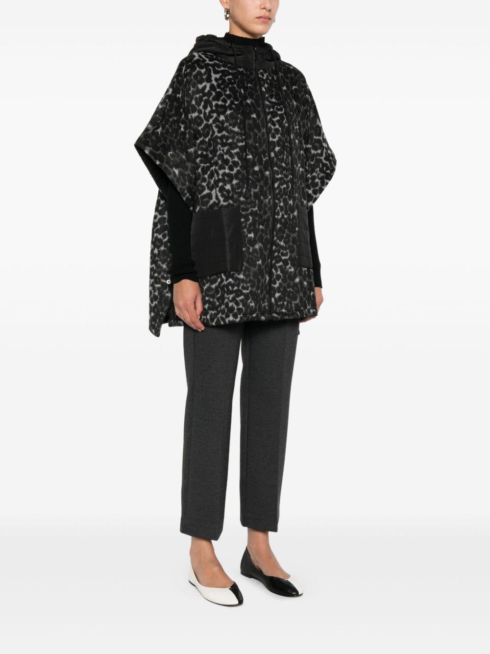 TWINSET Giacca animalier con cappuccio 