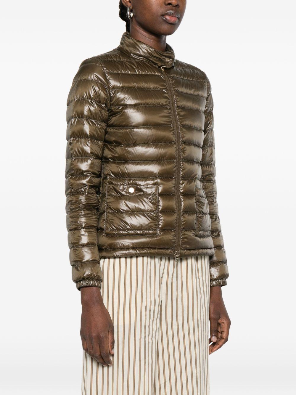 HERNO Piumino leggero trapuntato verde con tasche 