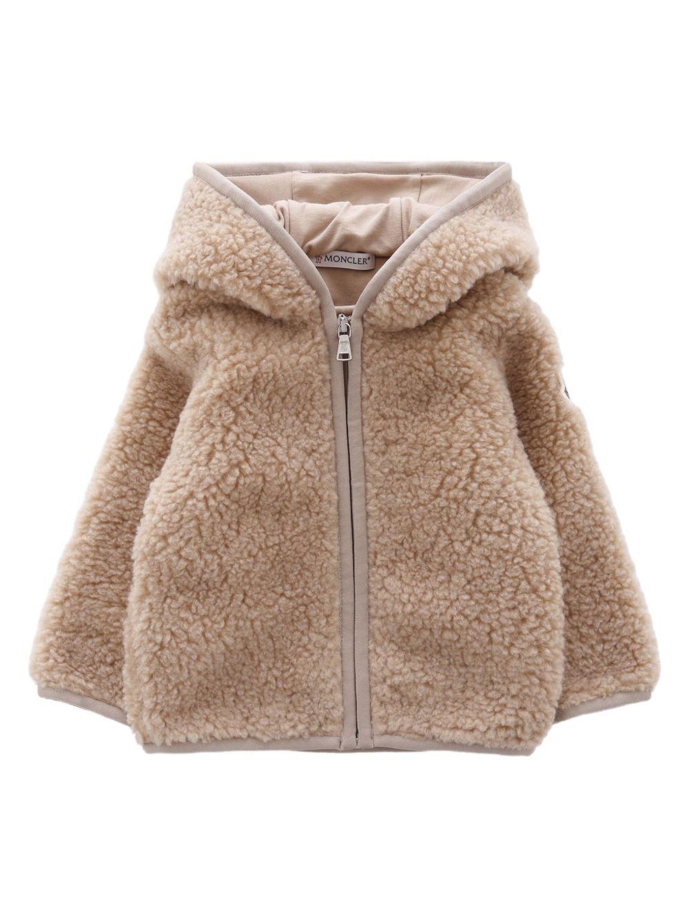 MONCLER Giacca teddy con cappuccio 