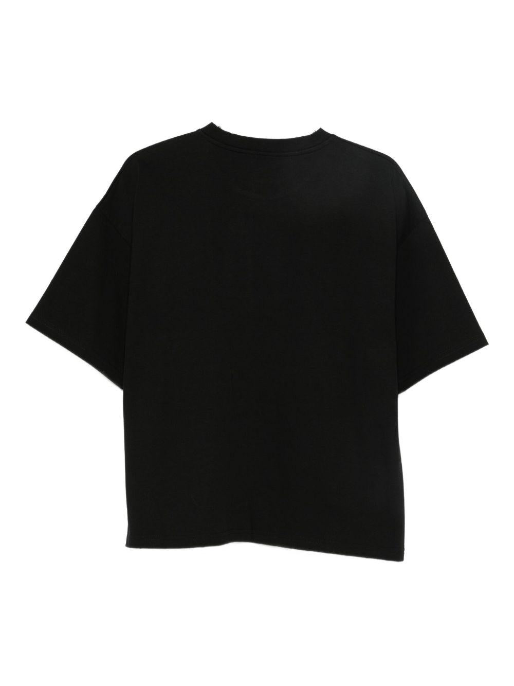 PEUTEREY T-shirt a maniche corte nera 