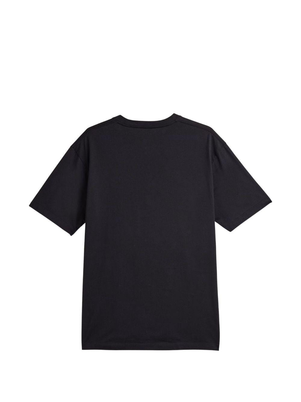 Y3 T-shirt in cotone nero a maniche corte 