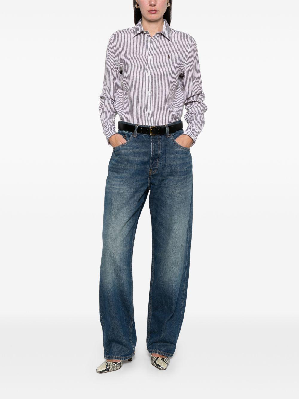 POLO RALPH LAUREN Camicia in lino a righe 