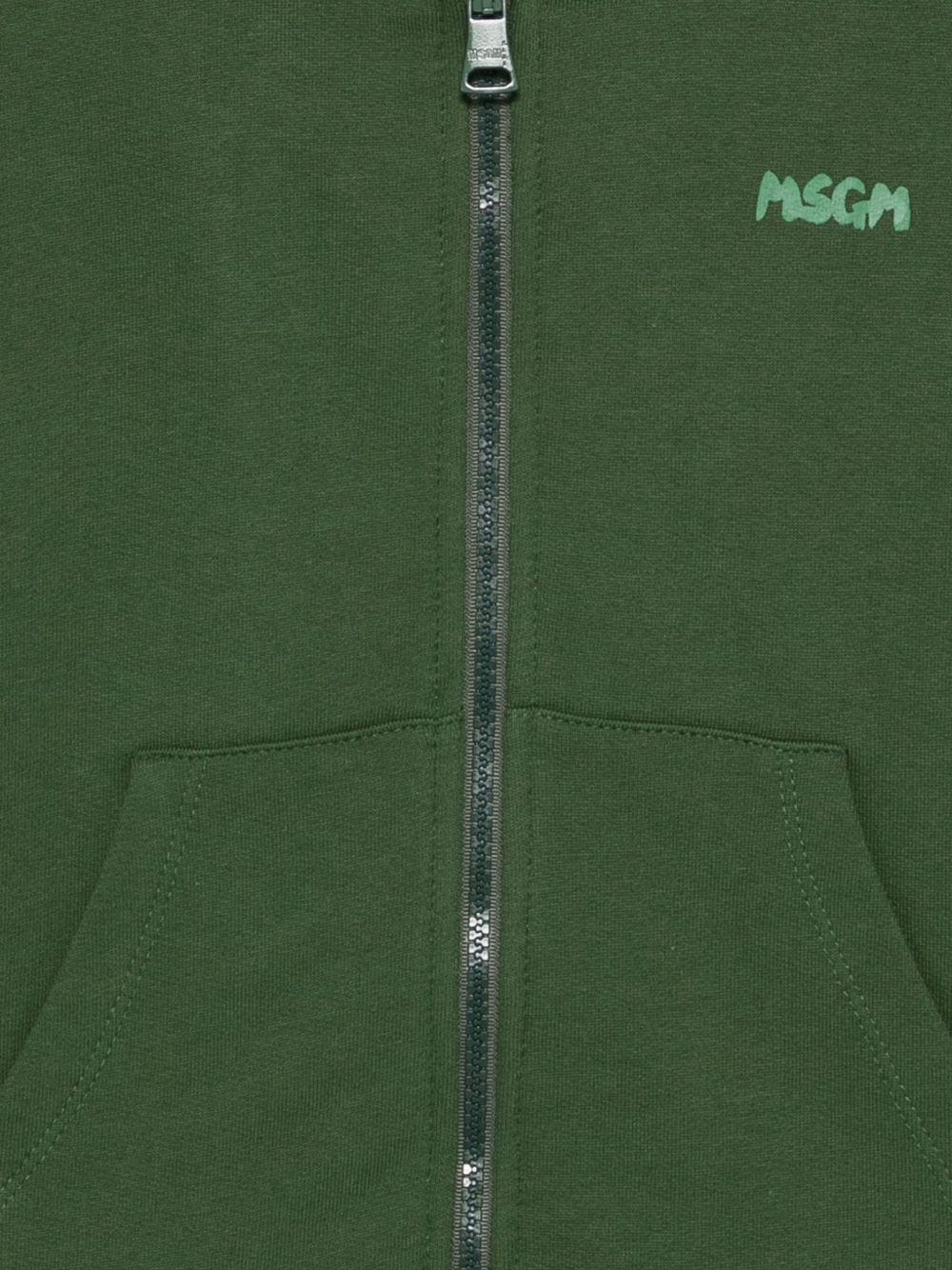 MSGM Felpa con cappuccio e zip 