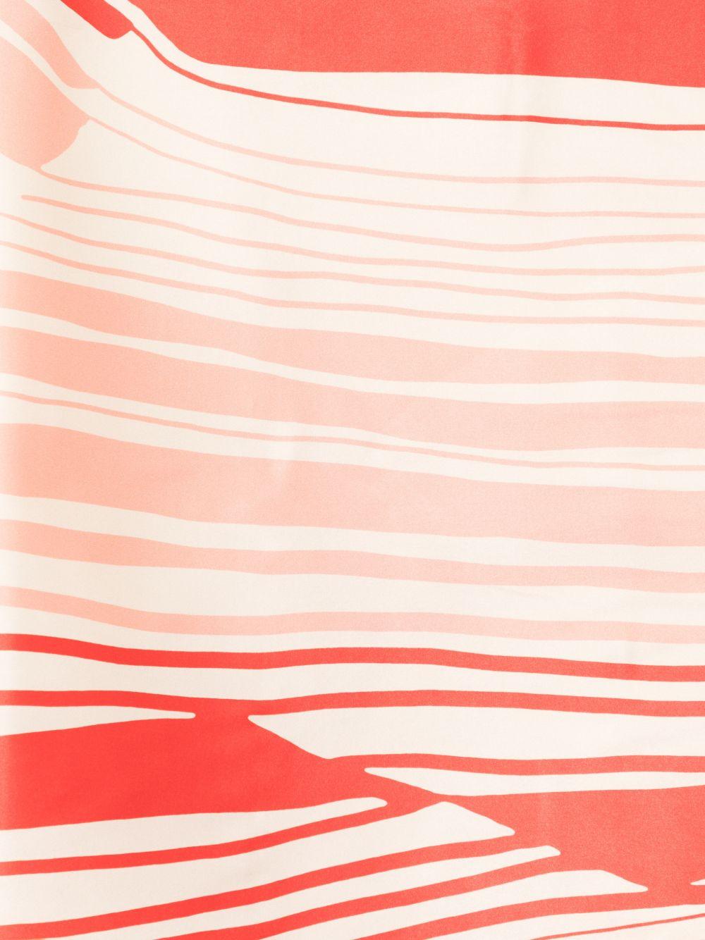 RAQUEL DINIZ Foulard con fantasia a righe arancione 