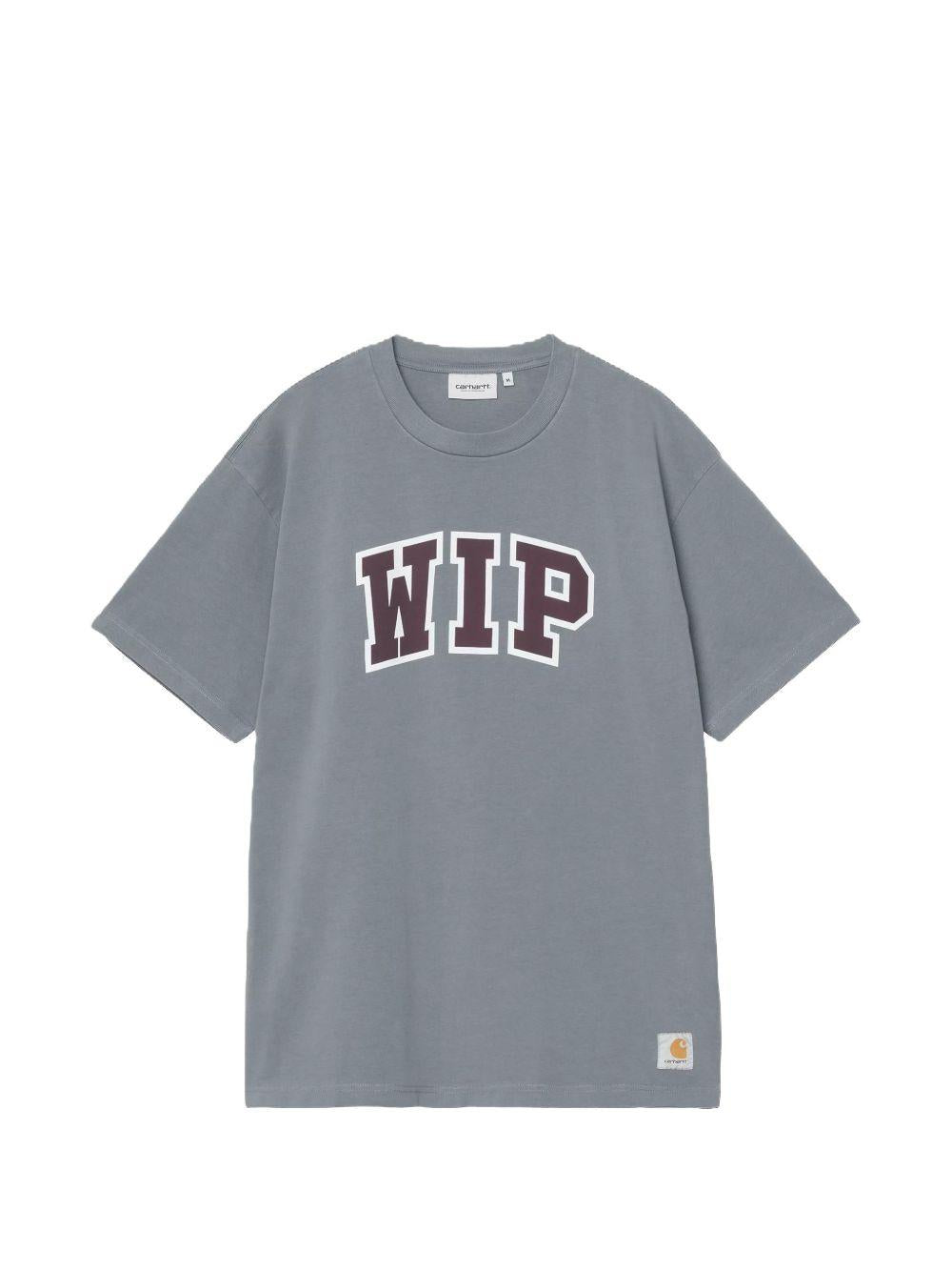 CARHARTT WIP T-shirt in cotone blu con logo 
