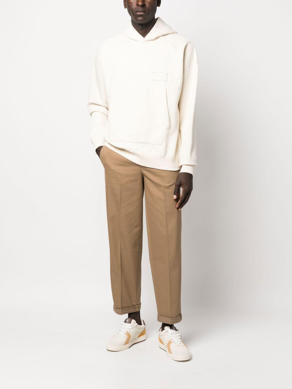GOLDEN GOOSE Pantaloni in cotone elasticizzato beige 
