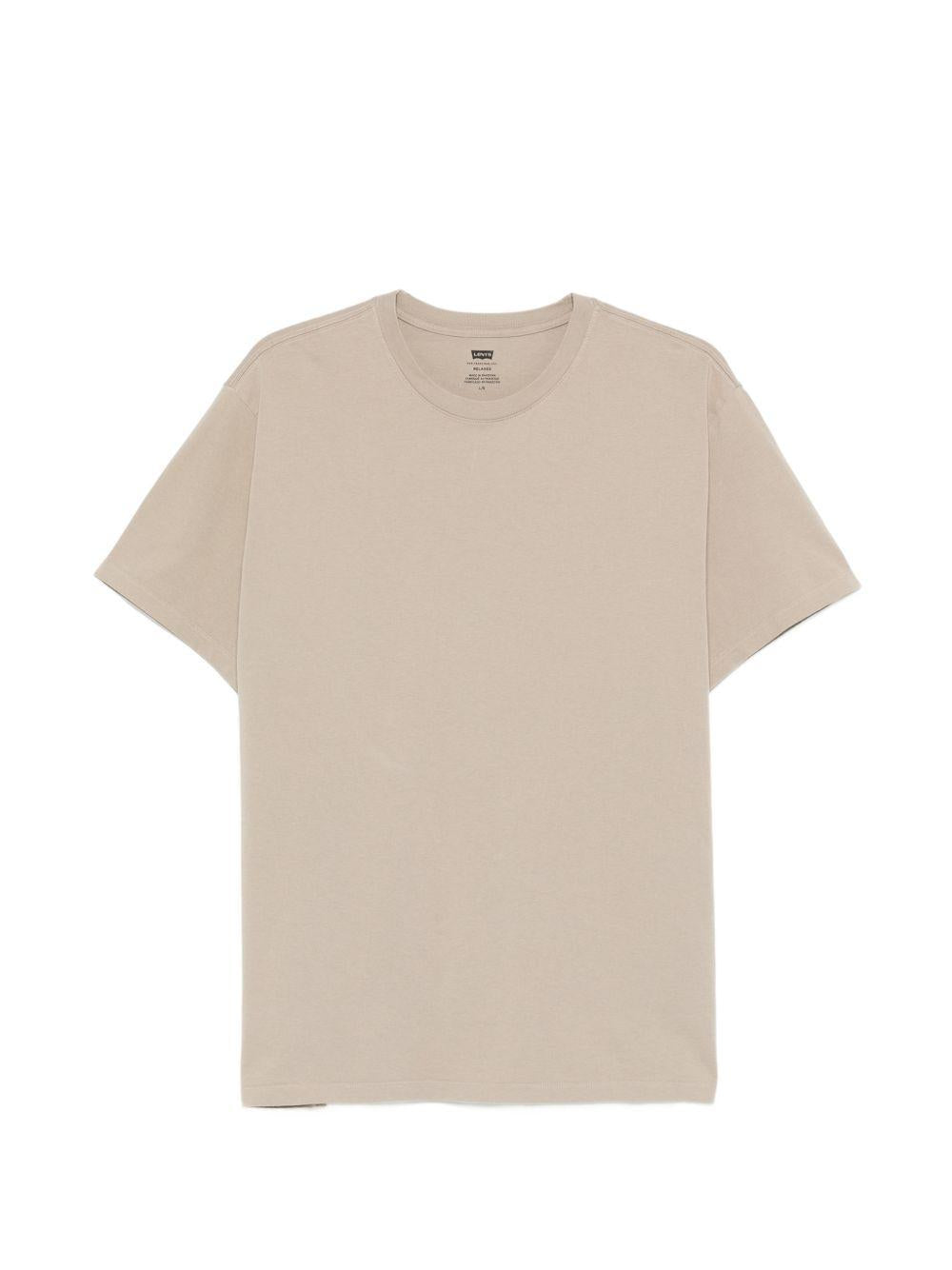 LEVIS T-shirt in cotone beige a maniche corte 