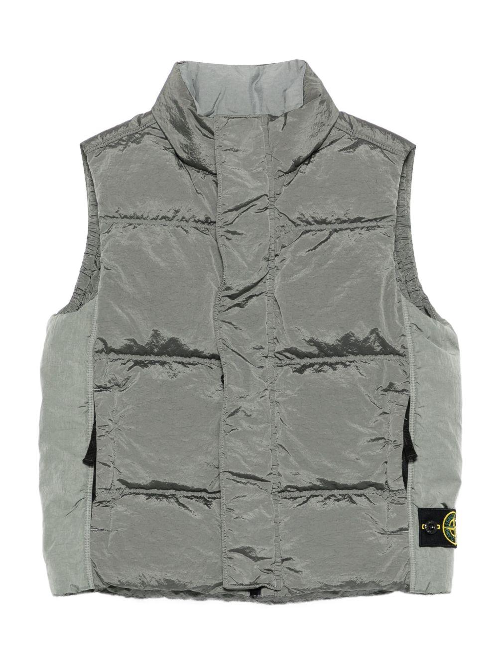 STONE ISLAND Gilet imbottito con logo 