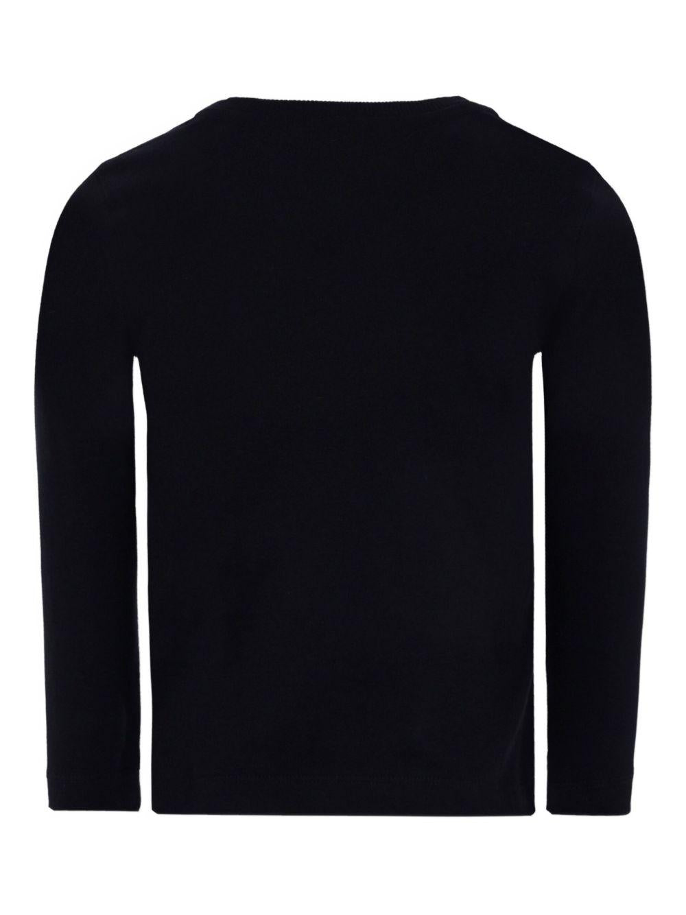 MOSCHINO T-shirt a maniche lunghe con stampa logo 