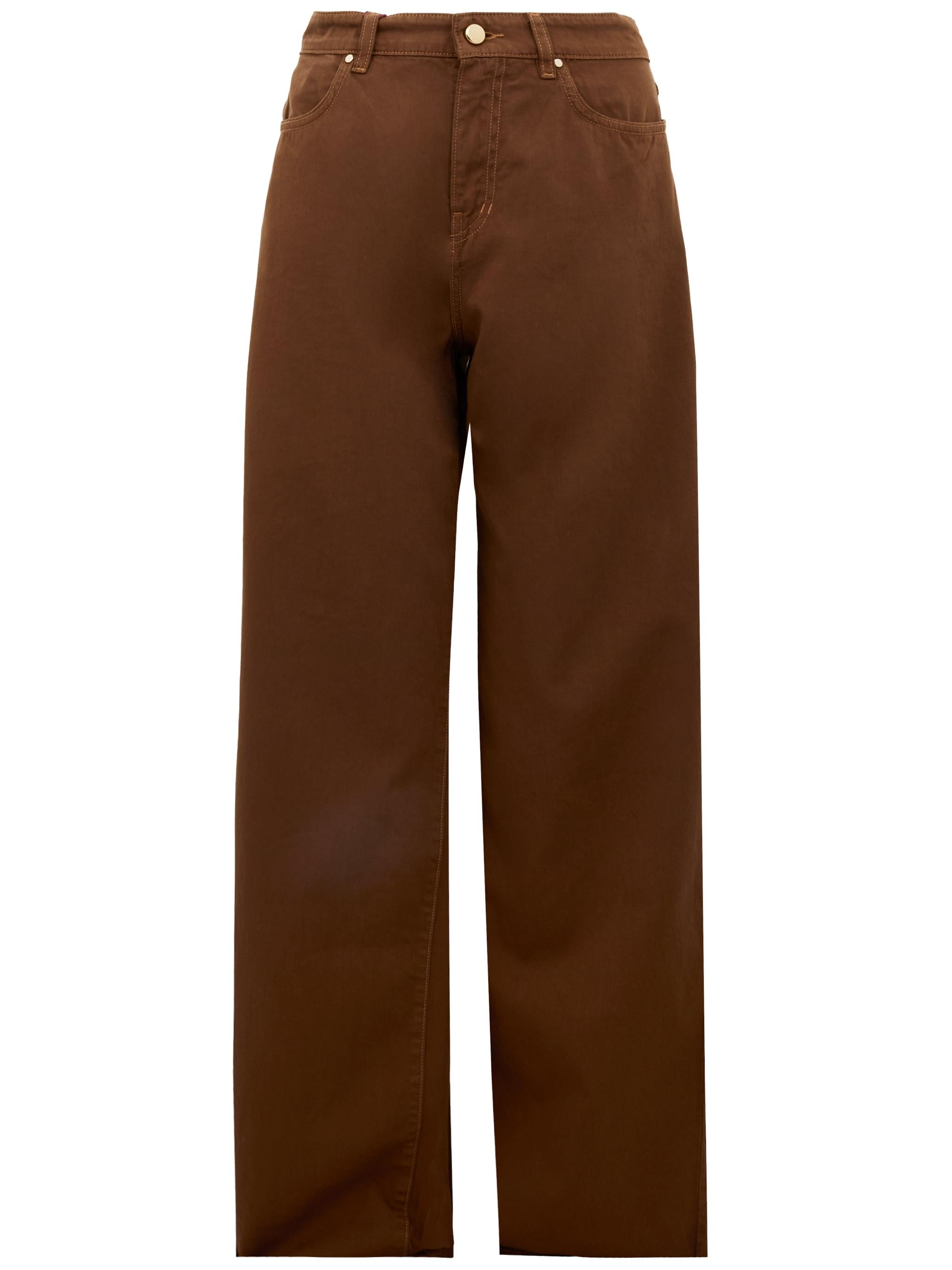 MAX MARA STUDIO Pantaloni jeans Fatuo marroni 