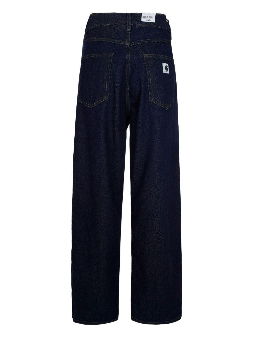 CARHARTT WIP Jeans lunghi scuri in cotone 