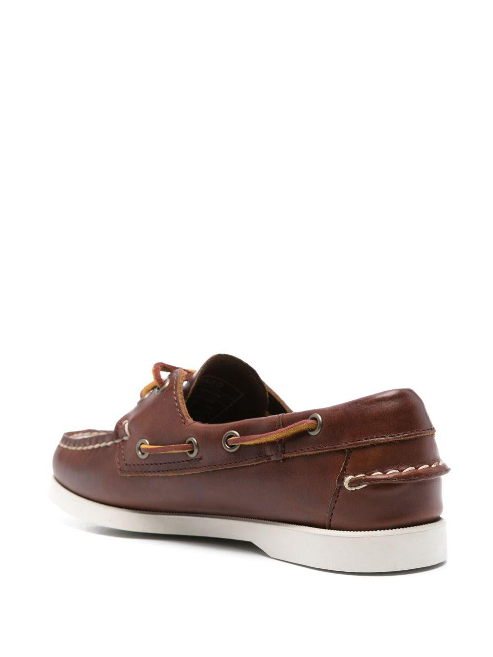 SEBAGO Mocassini Docksides Portland in pelle marrone 