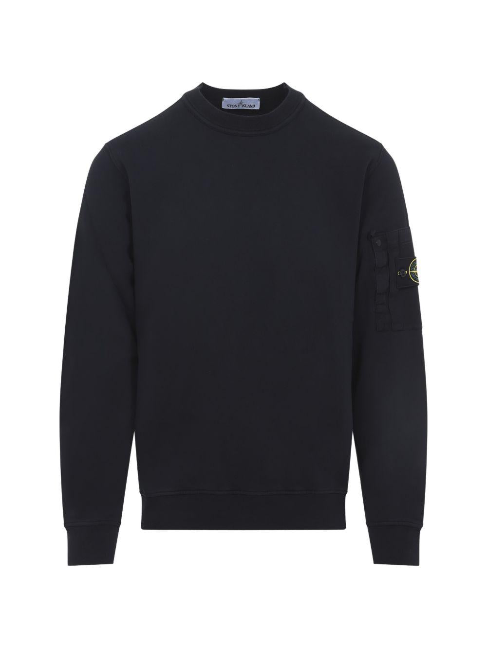 STONE ISLAND Felpa girocollo con logo 