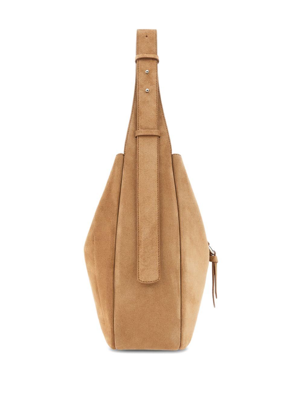 HOGAN Borsa a spalla in suede cammello 