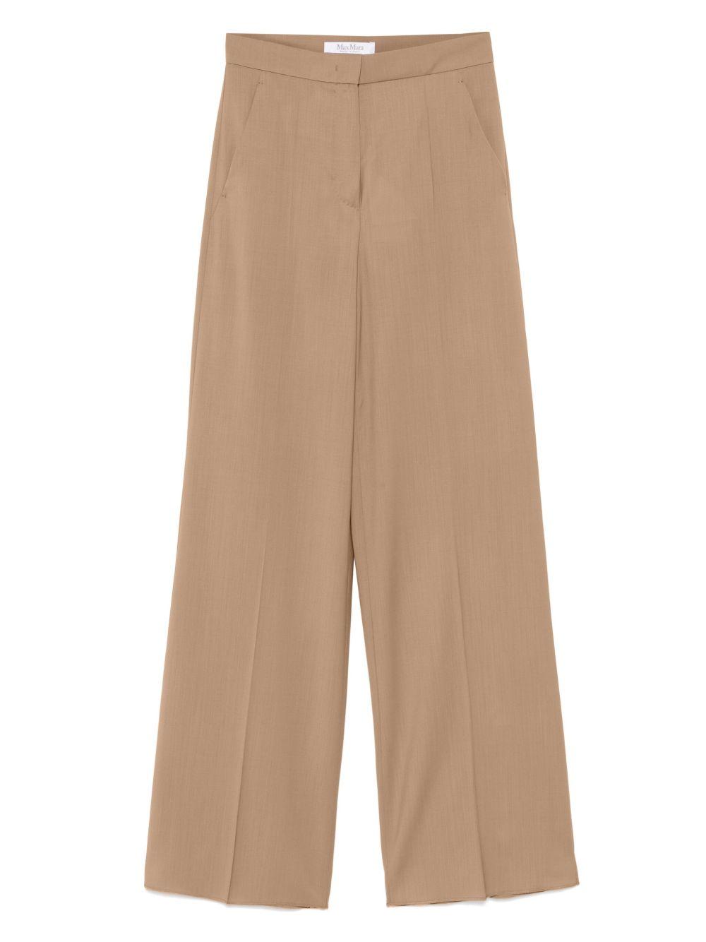 MAX MARA Pantalone 'Fernet'  in tela di pura lana leggera 