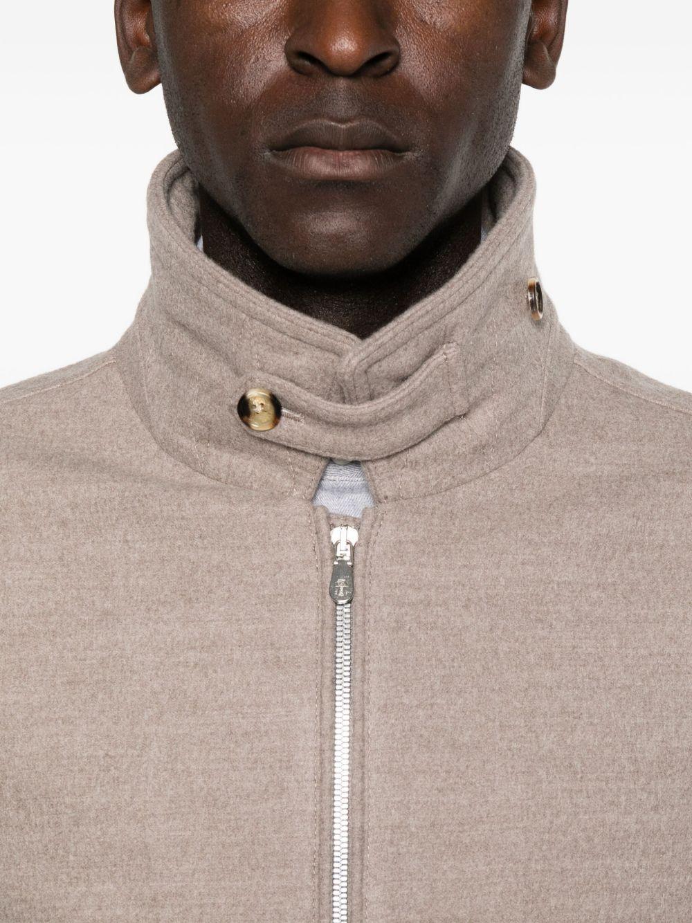 BRUNELLO CUCINELLI Giacca a collo alto con zip 