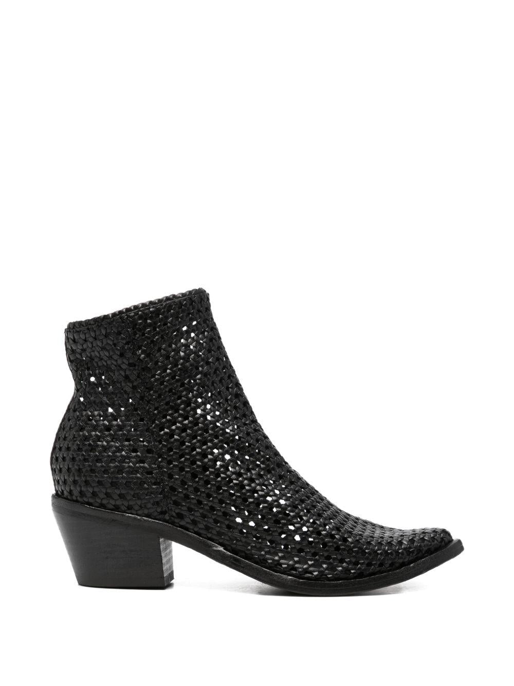 ZOLFO Stivaletti Melody in pelle intrecciata 