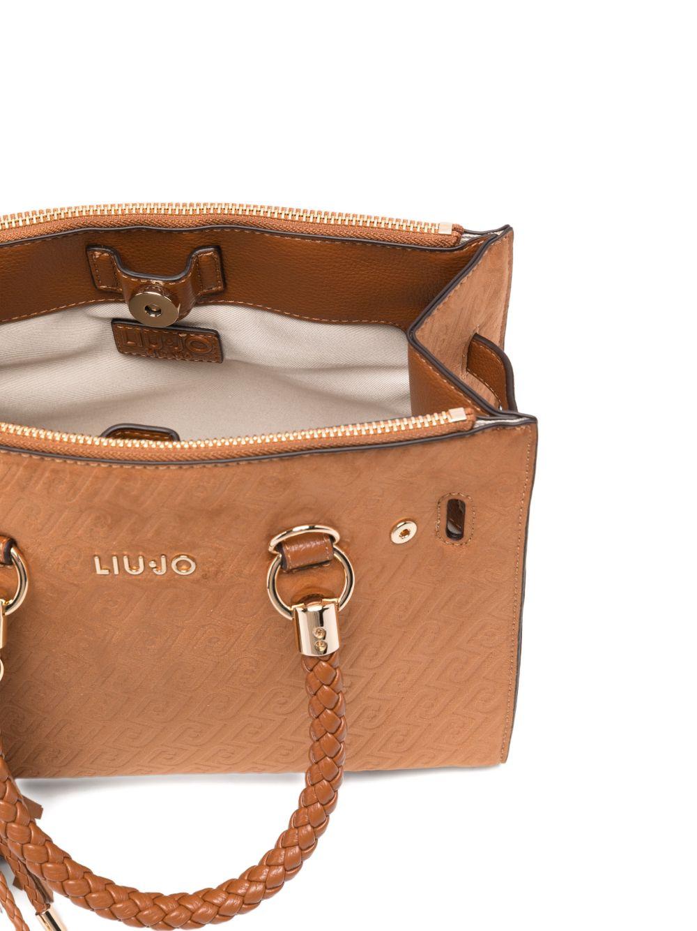 LIUJO Borsa tote color caramello 