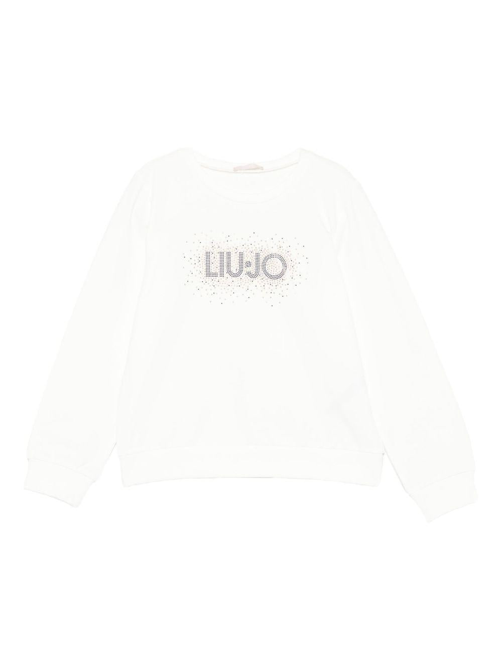 LIUJO Maglia bianca con girocollo 