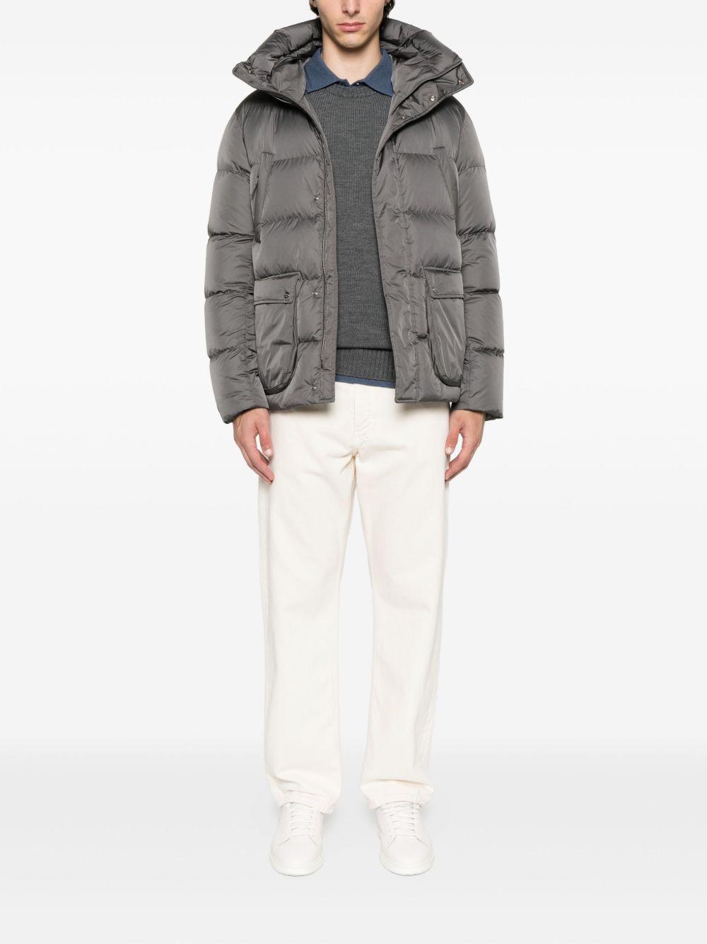 HERNO Piumino corto a collo alto 