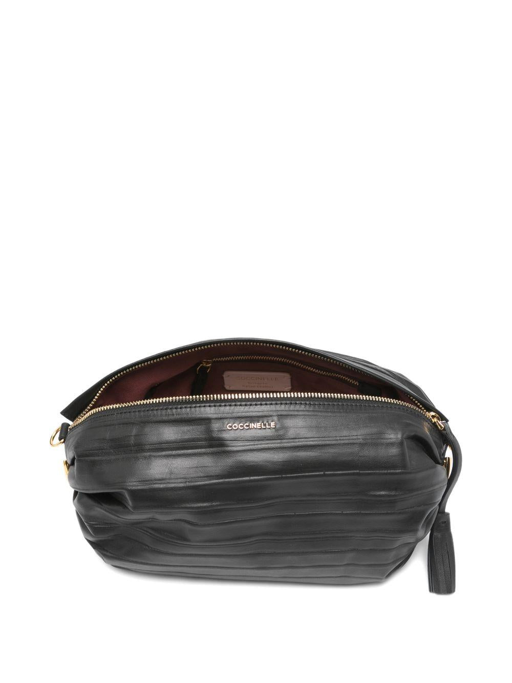 COCCINELLE Borsa a tracolla in pelle nera 